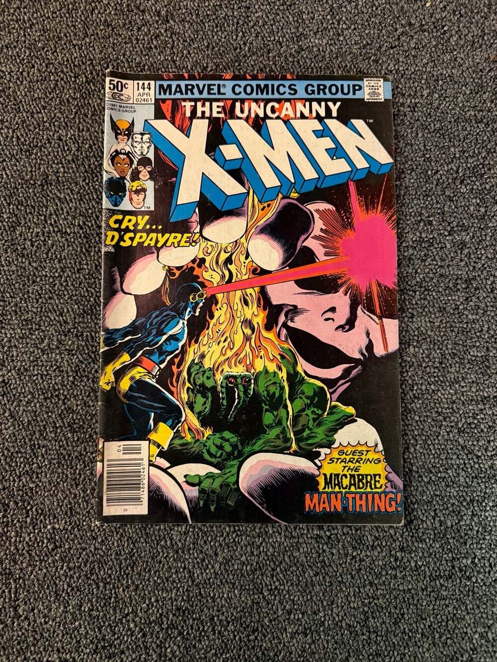 Marvel The Uncanny X-Men #144 Cry D'Spayre Man-Thing Comic Book